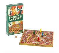 Professor Puzzle; Wooden Snakes & Ladders - Traditional / Classic Wooden Family