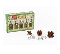 Professor Puzzles Great Minds Brain Teaser Puzzle Set - 5 Piece - 3 X Wooden Bra