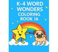 Professor Star's Pre-K Word Wonders Coloring Book Level 1A