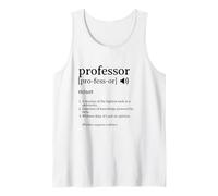 Professore Definizione Divertente Accademico università Design Canotta