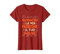 Professore di Matematica Maestro Insegnante di Matematica Maglietta, Donna, Mirtillo Rosso, 3XL