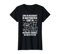 Professore Materia Matematica - Insegnante Allievi Geometria Maglietta, Donna, Nero, 3XL