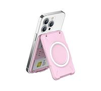 PROfezzion 2 in 1 Mag Safe Wallet Stand, Supporto Magnetico per 4 carte, blocco RFID per iPhone 16 16 Plus 16 Pro 16 Pro Max iPhone 15 14 13 12 & Mag Safe Case, non per iPhone 13Mini/12Mini (rosa)