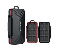 PROfezzion 24 Slot Memory Card Case Custodia Protettiva per Scheda di Memoria Resistente all'acqua a con Interno Personalizzato per 12 Schede SD + 12 Schede CFexpress di Tipo A