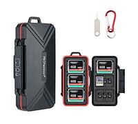 PROfezzion 36 Slot Porta Schede di Memoria per CF Cfast Compactflash SD SDXC SDHC e Micro SD, Custodia Protettiva Rigida IPX5 Impermeabile e Antiurto