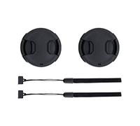 PROfezzion 46 mm Copriobiettivo Anteriore da con Custodia Elastica per Copriobiettivo per Nikon Z50 con Z DX 16-50 mm f/3.5-6.3, Panasonic G7 con obiettivo Lumix 14-42 mm f/3.5-5.6 II