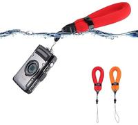 PROfezzion Cinturino da Polso per Fotocamera Galleggiante Impermeabile Cinturino Galleggiante per Cellulare 2 pezzi per GoPro 9 8 Olympus TG-7 TG-6 TG-5 TG-4 Fujifilm XP140/130/120, Rosso e Arancione