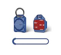 PROfezzion Custodia per AirTag, con anello portachiavi, cinturino ad anello e supporto adesivo 3M per portachiavi, collare per cani, bambini, borsa, bici, auto e altro, impermeabile IPX8 (blu)