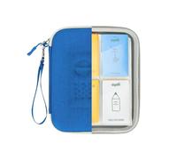 PROfezzion Custodia per Carte Yoto, Album per 88 Carte, Pagine Protettive Trasparenti e Tasche Angolate per un Comodo Accesso, Con Cerniera e Cinghia di Trasporto (Blu)