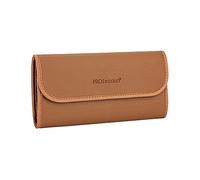 PROfezzion Custodia per Filtro 4 Tasche Custodia per filtro per Obiettivo per Borsa per il Trasporto per Filtro Tondo UV ND CPL Fino a 82 mm di Stoccaggio con Panno di Pulizia in Microfibra, Marrone