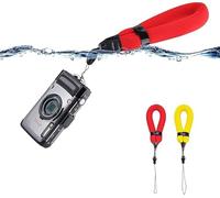PROfezzion Fotocamera Galleggiante Subacquea Cinturino da Polso Cinghia Galleggiante per Cellulare per Olympus TG-7 TG-6 TG-5 TG-4, Nikon W300 W100 Gopro Panasonic Lumix Subacquea, Rosso + Giallo