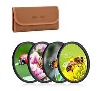 PROfezzion Kit Filtro Macro per Obiettivo da 55 mm,(+2, 4, 8, 10) con Custodia per Filtro per Sony A6500 A6400 con Obiettivo E 18-135 mm f/3.5-5.6 OSS Fiori Fotografia di Insetti