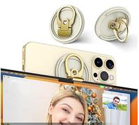 PROfezzion Metal Continuity Camera Mount - Supporto Magnetico per Telefono per iMac (2017+)/Studio Display/Pro Display XDR e iPhone 12/13/14/15/16(Oro)