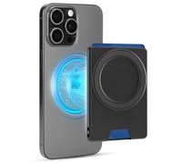 PROfezzion Portafoglio Magnetico Doppia Faccia, Portacarte Antiscivolo per 2 Carte - Compatibile con iPhone 16/15/14/13/12 Pro Max Plus & Custodie MagSafe (0.3") - Nero