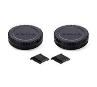 PROfezzion Set Copriobiettivo Posteriore per Fotocamere DSLR Micro 4/3, Copertura del Tappo Corpo per Obiettivi con Attacco Micro 4/3, per Panasonic G9 G7 G85, Olympus OM-D E-M1 E-M5, 2 Pezzi, Nero