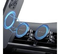PROfezzion Supporto Auto MagSafe, 2 Pezzi Supporto Telefono per bocchetta Aria Auto per iPhone 15 15 Plus 15 Pro Max 14 13 12 Samsung Galaxy Google Pixel OnePlus Huawei Xiaomi (Anello Magsafe Incluso)