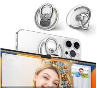 PROfezzion Supporto per Fotocamera MagSafe MacBook Webcam, Supporto Continuità con Foro per Treppiede per iPhone 15 15 Plus Pro Max 14 13 12 (iOS 16+) e Mac OS Ventura o Successivo (Bianco)