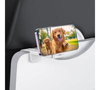 PROfezzion Supporto Porta Cellulare Magnetico per Aereo Compatibile con MagSafe iPhone 17 16 15 14 13 12 Pro Max e molti altri, Accessorio da Viaggio, Cucina e Ufficio Pieghevole Portatile - Bianco