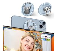 PROfezzion Supporto Porta Fotocamera Continuity in Metallo con per Notebook Mac Macbook Pro Air Compatibile con iPhone 17 16 15 14 13 12 Pro Max, Trasforma il tuo iPhone in una Webcam - Blu