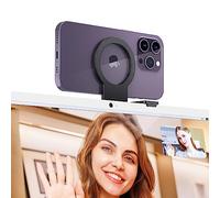 PROfezzion Supporto Telecamera di Continuità Supporto per Webcam Mag Safe per iMac 2017 e successivi, iMac Pro 2017, Studio Display, Pro Display XDR, iPhone 16 Plus Pro Max 15 14 13 12 & Mag Safe Case