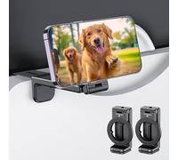 PROfezzion Supporto Telefono da Viaggio e l'aereo Mag Safe Rotante 360° per iPhone 16 16 Plus/Pro 16 Pro Max & 15 14 13 12 e tutti i Telefoni per Aereo Treno Ufficio Cucina Sport,Pieghevole (2xBlack)