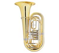 Proffesionale Tuba Strumento a Fiato Ottone 4 Pistoni Sib Custodia e Bocchino