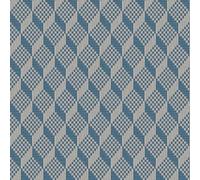Profhome Carta da parati con il pattern a rombi GR322306-DI Carta da parati intissata (TNT) blu grigio-chiaro gris-ágata 0,53 m x 10,05 m / 5,33 m2