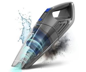PROFI CARE PC-AKS 3034, 3034-Aspirapolvere, 2 in 1, per Bagnato e Secco in Uno, Adatto a Tutte Le superfici, Potente Batteria agli ioni di Litio da 14,8 V, Colore, Alluminio, Blu-Antracite