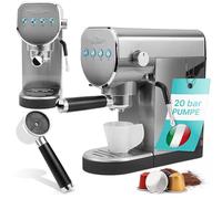 Macchina per espresso ProfiCook 2in1 | capsule di caffè e polvere di espresso | macchina portafiltro | 20 bar | pompa italiana | incluso beccuccio per la schiuma di latte | PC-ES 1265