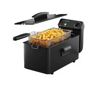 PROFI COOK PC-FR 1325, 3 l, 2 l, 2000 W FRIGGITRICE, capacità 3 l, Max potenza 2000 W, da 130 °C a 190 °C, Nero, Argento