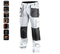 Profi Maurerbekleidung Giacca da Lavoro Bianco Pantaloni Salopette Abbigliamento