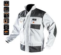 Profi Maurerbekleidung Giacca da Lavoro Bianco Pantaloni Salopette Abbigliamento