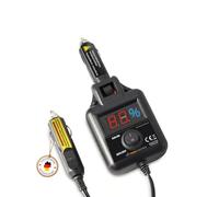 Profi-Partner - Kit di avviamento auto per accendisigari, connessioni 12 Volt, cavo da 6 m, con display, facile da usare, soluzione salvaspazio, auto, batteria di avviamento, aiuto in caso di guasto