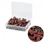 PROFICO Set di 100 manicotti abrasivi, 80 grana, per nail art, per manicure, pedicure