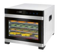 ProfiCook®, essiccatore automatico | acciaio inossidabile | regolatore di temperatura da 35 - 75 °C | senza BPA | funzione timer | 6 piani | display LED | funzionamento touch | frutta, carne, frutta -