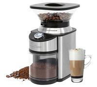 ProfiCook PC-EKM 1205 - Macinacaffè elettrico con macinacaffè regolabile (da grossolana a extra fine), per filtri o colino, caffè turco, moka, coperchio protettivo per aromi, in acciaio INOX