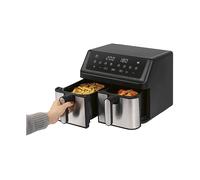 ProfiCook® Friggitrice ad aria calda 2 camere | Friggitrice ad aria | 9 litri | Frittura senza grassi | Friggitrice ad aria calda | Vasca antiaderente | PC FR 1296 H