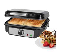 ProfiCook PC-WA 1240 - Piastra per waffle belghe con 2 superfici di cottura, piastra per waffle belga, 1000 Watt, rivestimento antiaderente in acciaio inox, grado di doratura a scelta