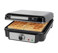 ProfiCook PC-WA 1241 4 waffle 1200 W Nero, Acciaio inossidabile