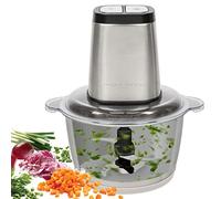 ProfiCook Tritatutto elettrico con funzione tritaghiaccio, tagliaverdure con contenitore in acciaio inox da 1.7 litri, con lama combinata, PC-MZ 1227