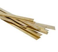 Profilato piatto in ottone, strisce di lamiera 30x0,5mm, taglio a 0,5 metri