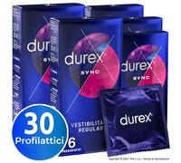 Durex Preservativi Sync piacere reciproco 6 profilattici