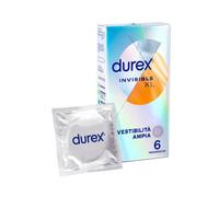 Durex Invisible Preservativi Ultrasottili ad Alta Sensibilità XL, Extralarge, 6 Profilattici