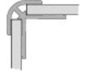 Profilé d'angle HÜPPE, extérieur, pour habillage mural EasyStyle longueur 2550mm, ES0201116, ES0201116, Colorazione: argento