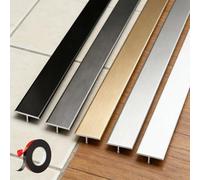 Profili Alluminio Pavimento, Profilo Di Transizione Pavimento Per Piastrelle E Pavimento Laminato. Striscia Di Transizione T Profilo Robusta Per Finiture Porte Interne(White,3pcs*90 * 4cm)