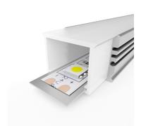 Profili alluminio per strisce LED 2 metri Lineari Angolari Incasso Cartongesso