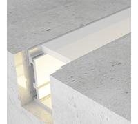 Profili alluminio per strisce LED 2 metri Lineari Angolari Incasso Cartongesso