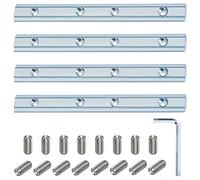 Profili Alluminio Strutturali Linea Retta Connettore Staffa Giunto per Profilati Alluminio con Profilo Estruso Serie 40 x 40 Con Viti e Chiave Inglese Utilizzato per Profilo in alluminio(4 pezzi)