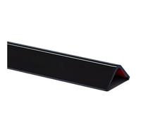 Profili angolari di protezione, Protezione angolare da parete in PVC autoadesivo multicolore, misure multiple(Black,2.5x100cm/1x39in)