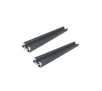 Profili di alluminio ferroviario, Estrusione di guide lineari anodizzate con profilo in alluminio nero scanalatura a V da 2 pezzi 1020 e 100-1200 mm(550mm)